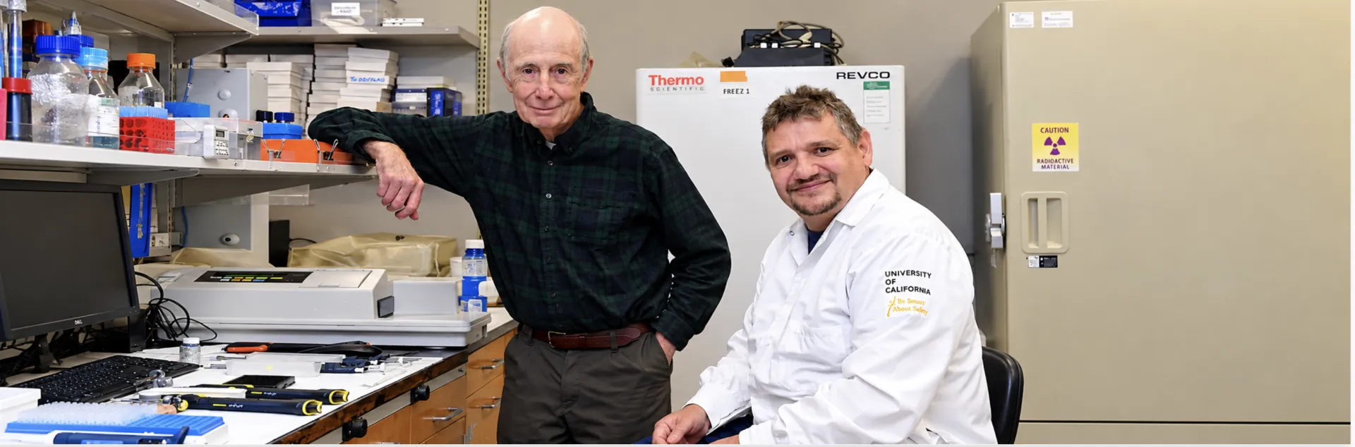 UC Davis Distinguished Professor Bruce Hammock and Christophe Morisseau