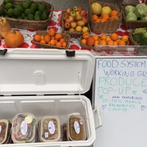 Organic produce and prepared meals for sale