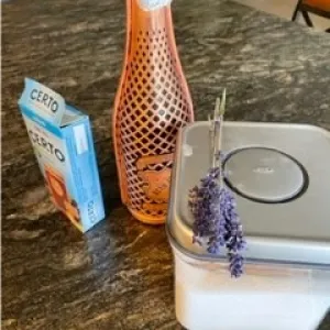 Wine Jelly Ingredients on Counter