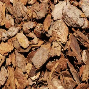 A picture of bark nuggets.