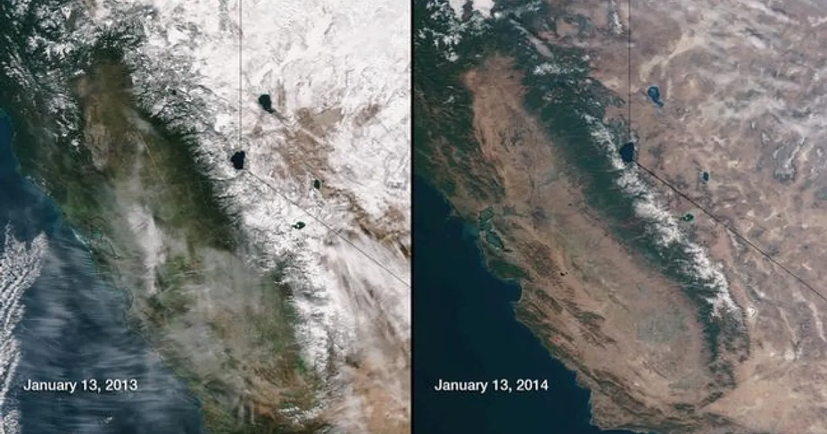 NASA Shows Just How Bad The California Drought Is and Jerry Brown ...