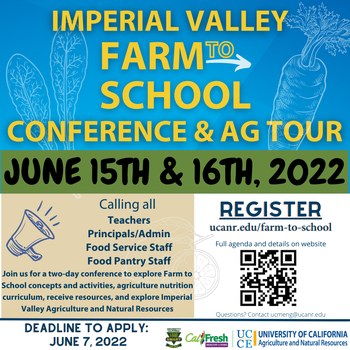 Farm to School Conference and AG tour- Flyer