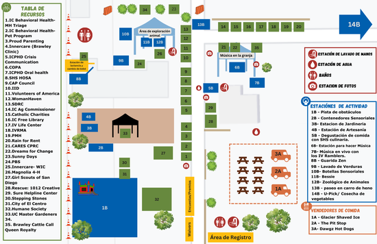 Farm-to-Preschool Festival Map-Spanish Version