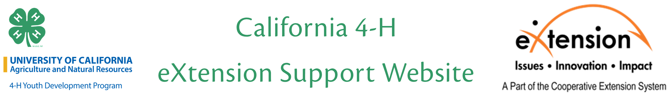 CA 4-H eXtension Support Logo