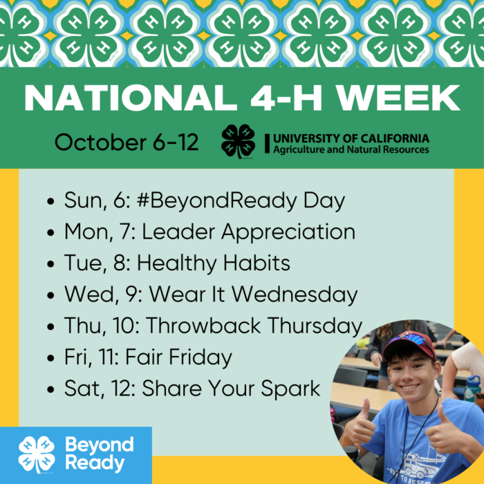 National 4-H Week List