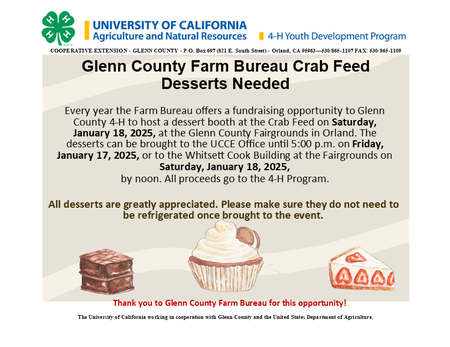 Crab Feed Dessert Reminder Postcard 2025