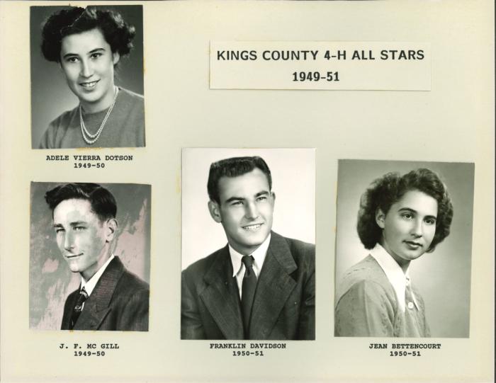 Kings Co. 4-H All Star 1949-51
