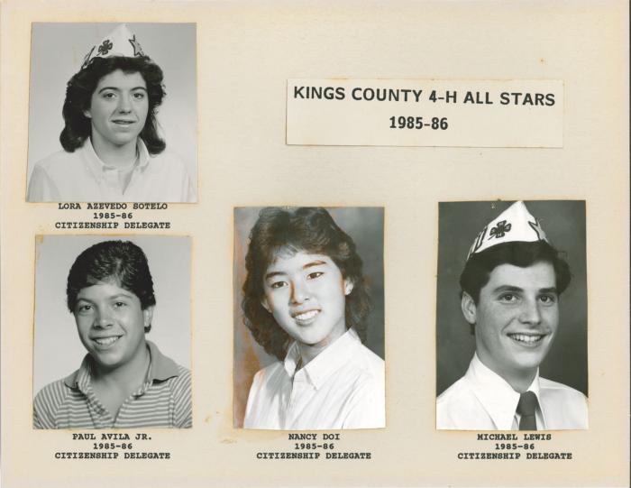 Kings Co. 4-H All Star 1985-86