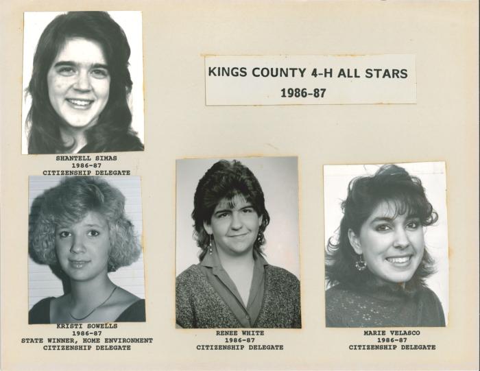 Kings Co. 4-H All Star 1986-87 (3)