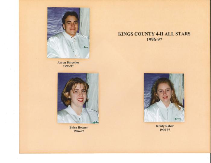 Kings Co. 4-H All Star 1996-97