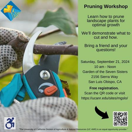 Pruning workshop graphic