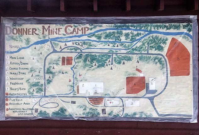 Donner Mine Camp map