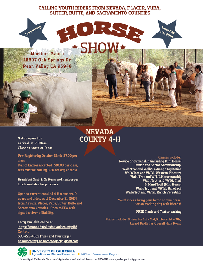 Nevada County 4-H Horse Show