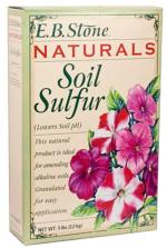 Soil sulfur lowers pH*