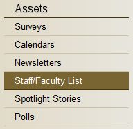 Staff / Faculty List Link