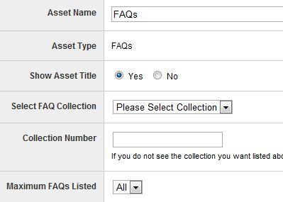 FAQ asset details