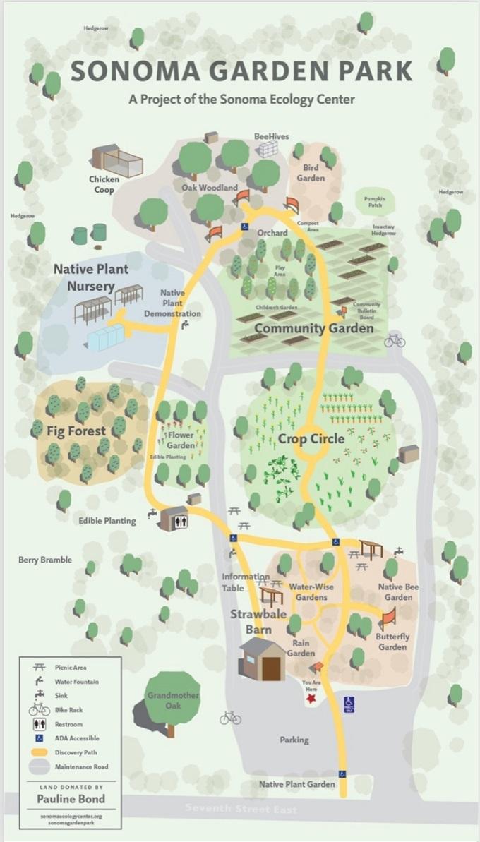 Sonoma Garden Park Map.