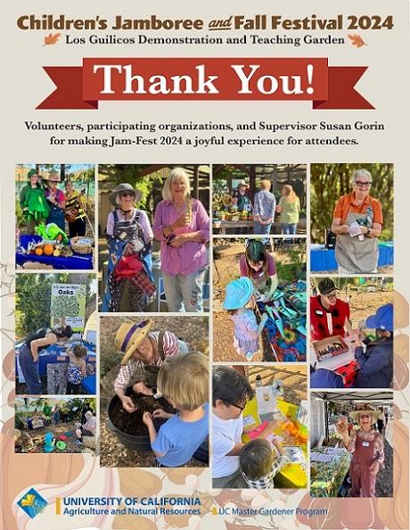 UC Master Gardeners of Sonoma County Fall Children's Jamboree and Festival at Los Guilicos Demonstration Garden