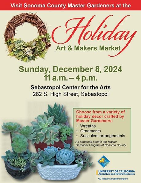 Join the UC Master Gardeners for a Holiday Craft Fair 2024