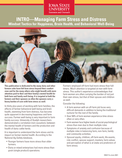 Intro - Managing Farm Stress and Distress: Mindset Tactics for Happiness, Brain Health, and Behavioral Well-Being