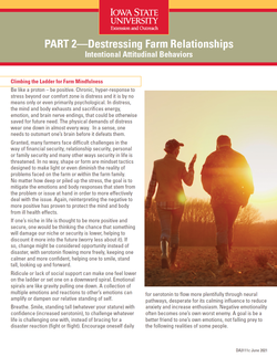 Part 2 - Destressing Farm Relationships: Intentional Attitudinal Behaviors