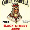 Queen Isabella Black Cherry Juice Label