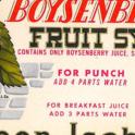 Queen Isabella Boysenberry Fruit Syrup Label