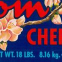 Blossom Farms cherries label