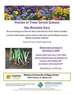 sale of iris online by Madera Master Gardeners