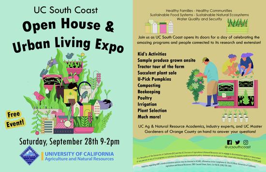 Event Flyer - Urban Living Education Expo and Open House